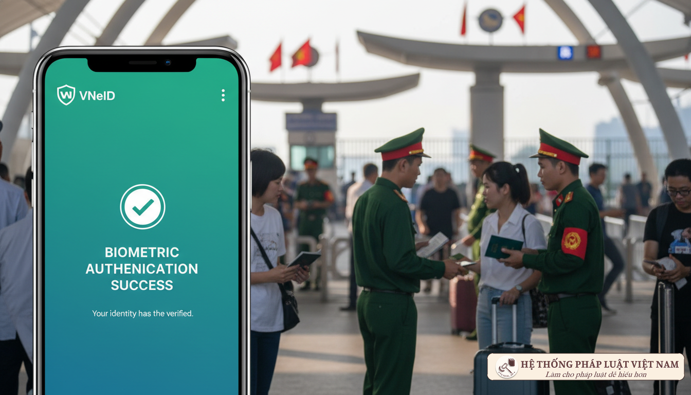 Xác thực sinh trắc học qua VNeID tại cửa khẩu