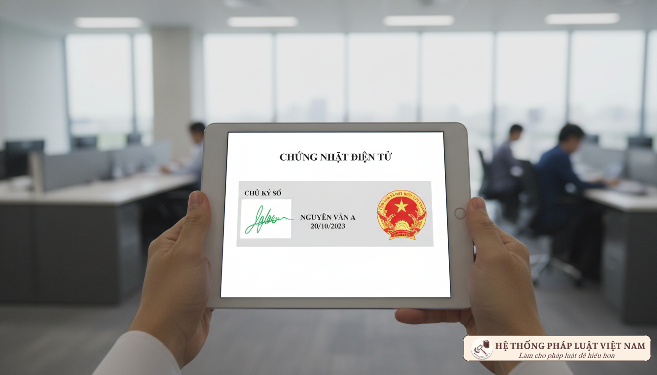 Chứng thực điện tử trên máy tính