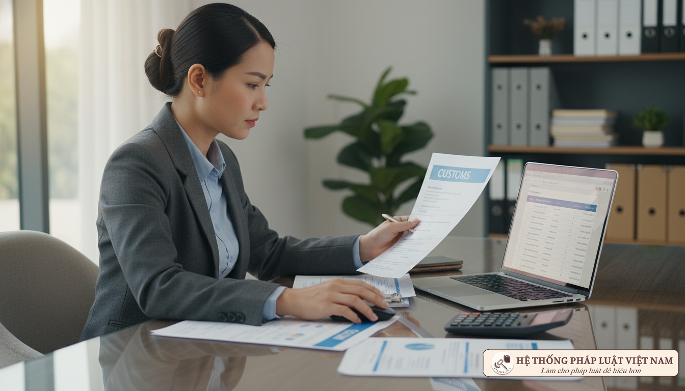Kế toán kiểm tra thông tin nộp thuế hải quan