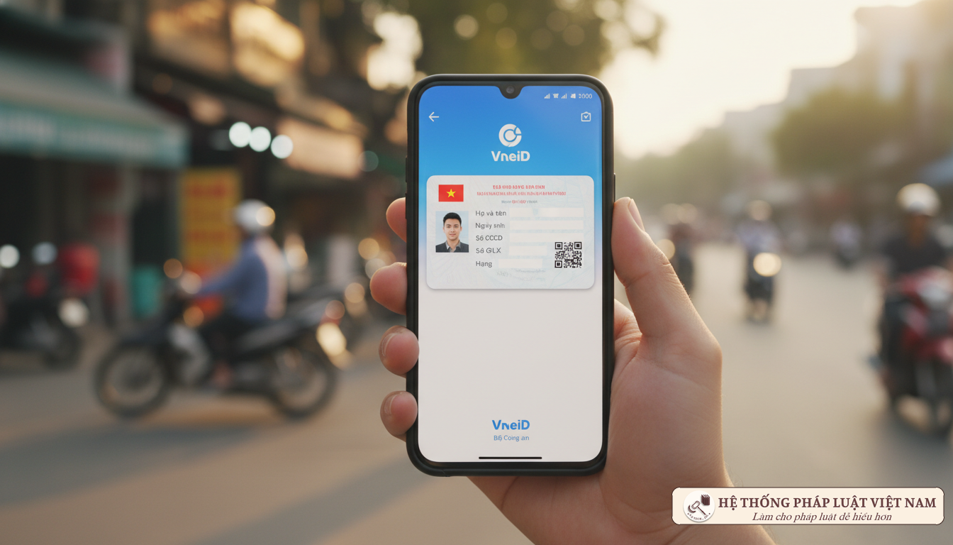 Giấy phép lái xe điện tử trên ứng dụng VNeID
