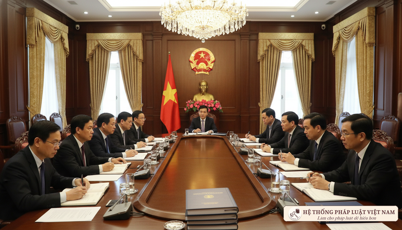 Họp bàn về lộ trình tinh gọn bộ máy Các cán bộ thảo luận về sửa đổi Hiến pháp
