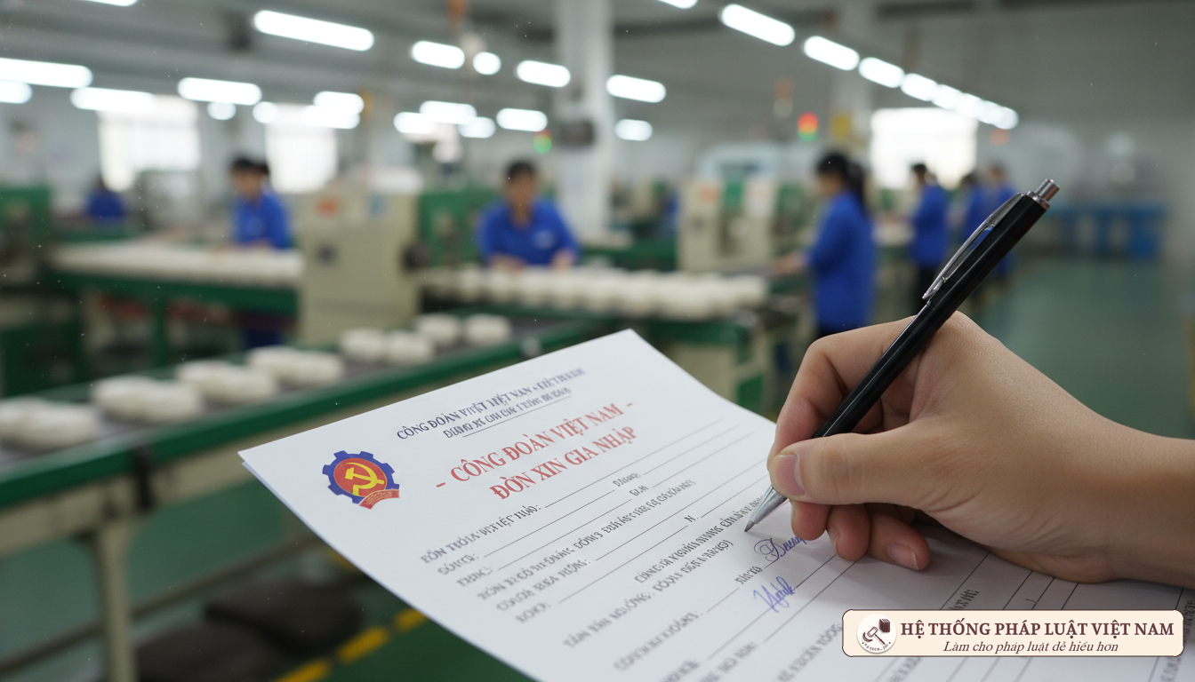 Ký đơn gia nhập Công đoàn