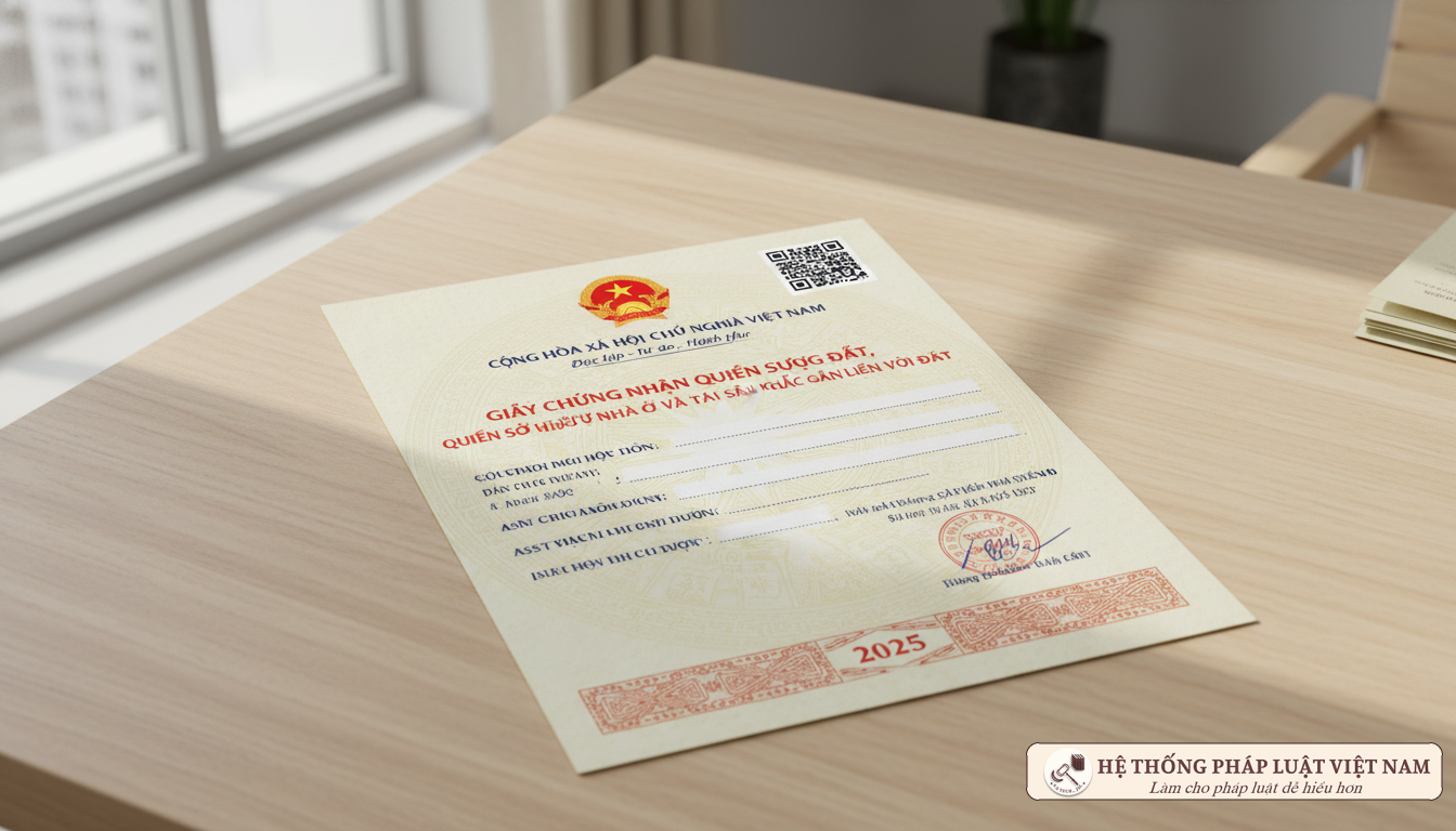 Mẫu Giấy chứng nhận quyền sử dụng đất mới 2025