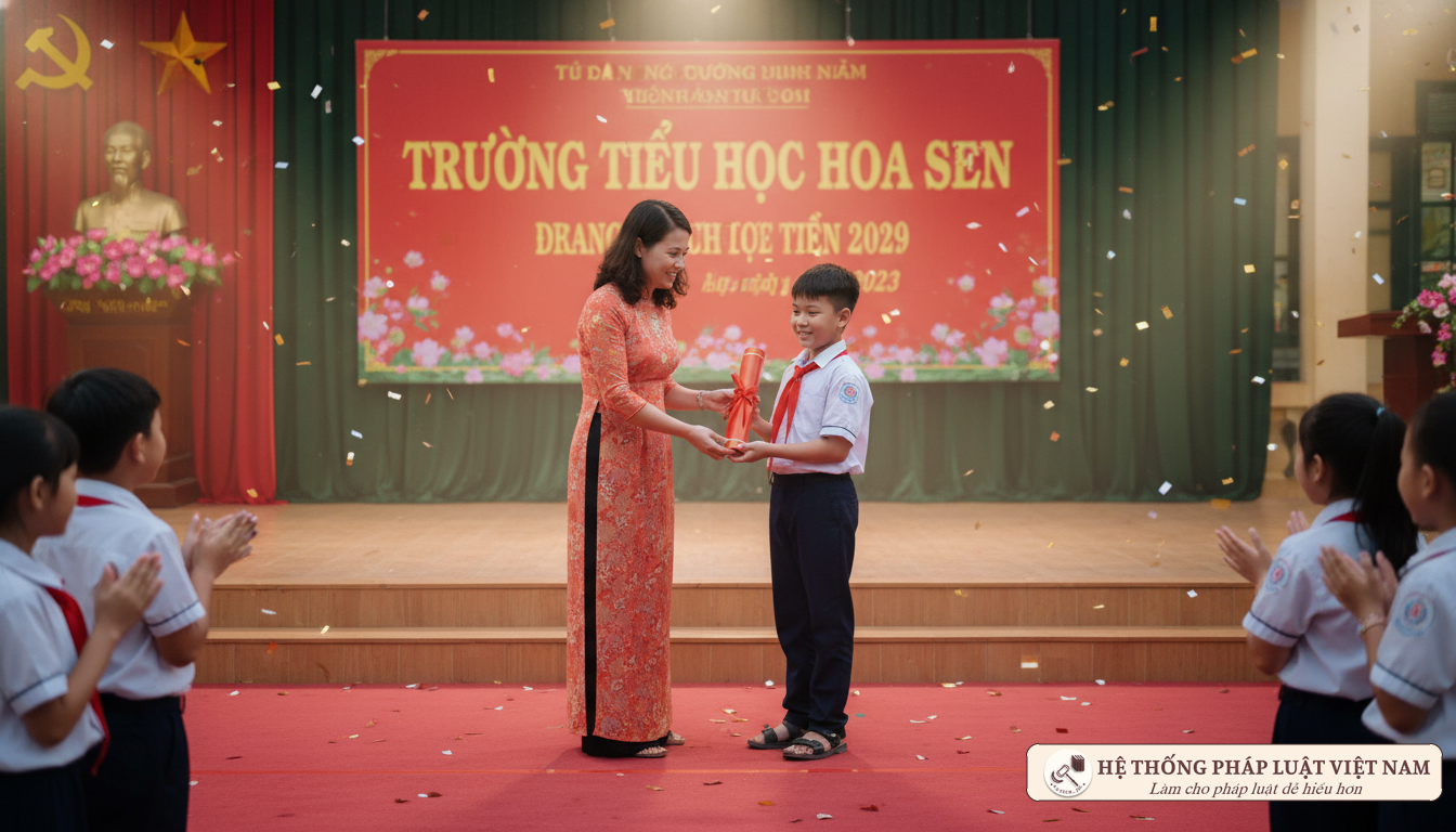 Khen thưởng học sinh tiêu biểu