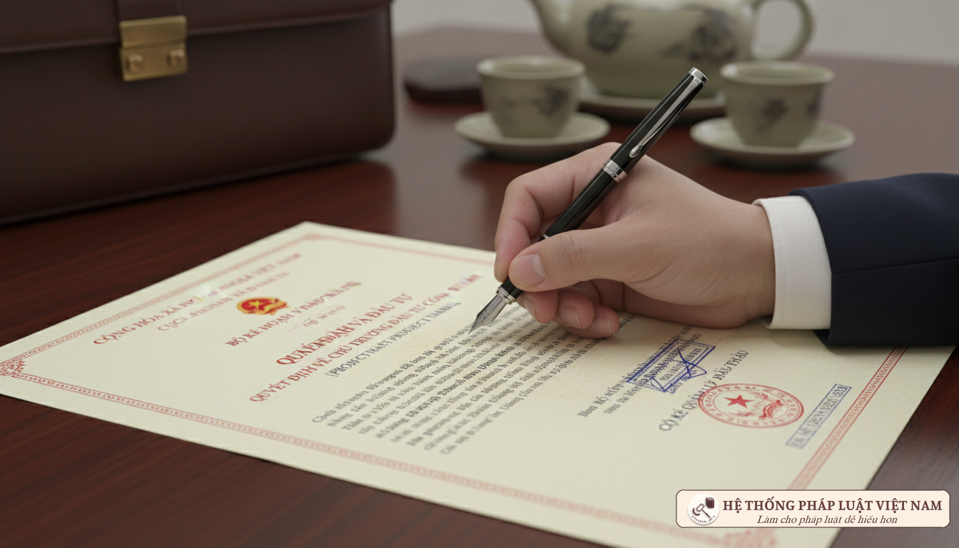 Ký duyệt hồ sơ quyết toán dự án hoàn thành