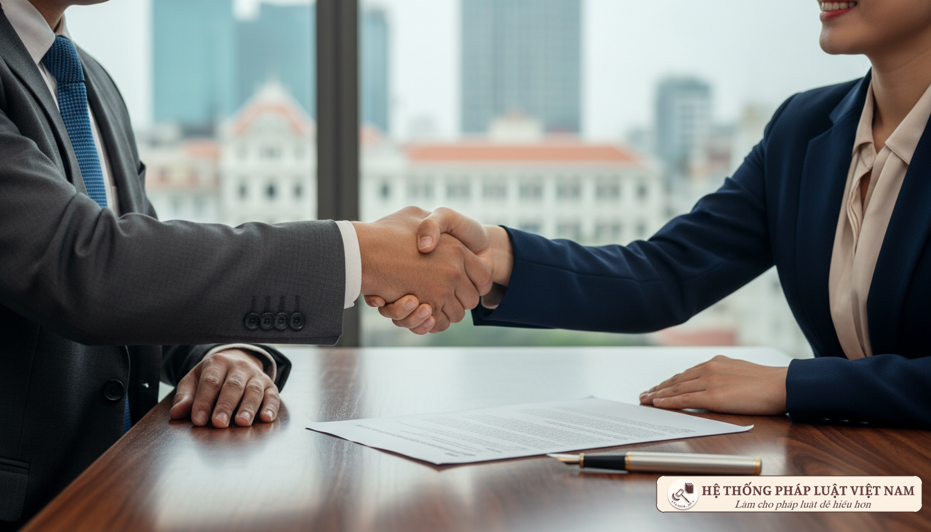 Ký kết văn bản pháp lý ngân hàng
