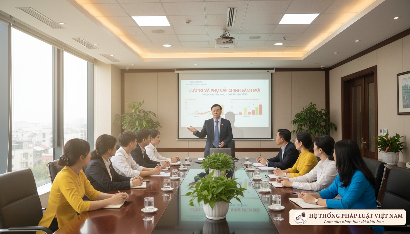 Cán bộ hướng dẫn chính sách tiền lương