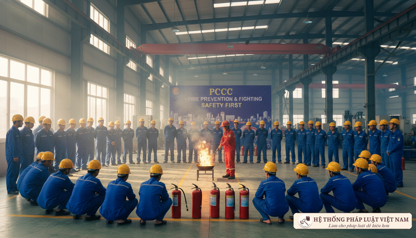 Tập huấn phòng cháy chữa cháy tại doanh nghiệp