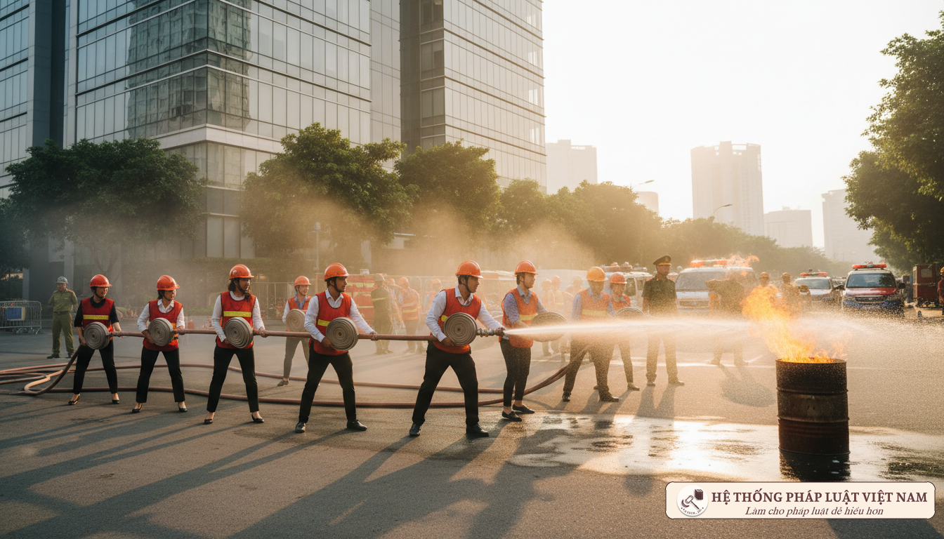 Tập huấn PCCC cho nhân viên