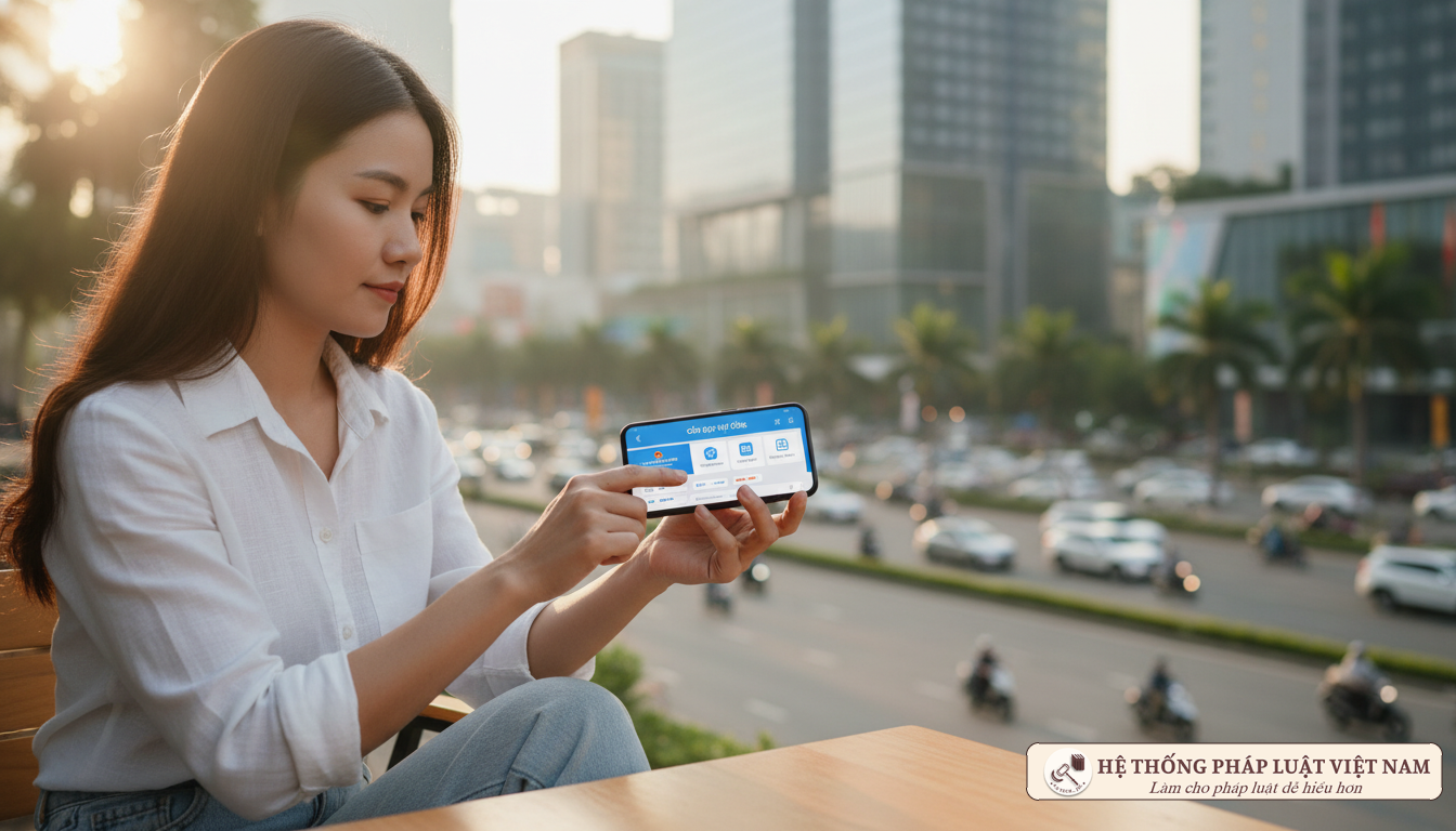 Ứng dụng công nghệ trong giải quyết thủ tục hành chính Người dân sử dụng dịch vụ công trực tuyến qua điện thoại