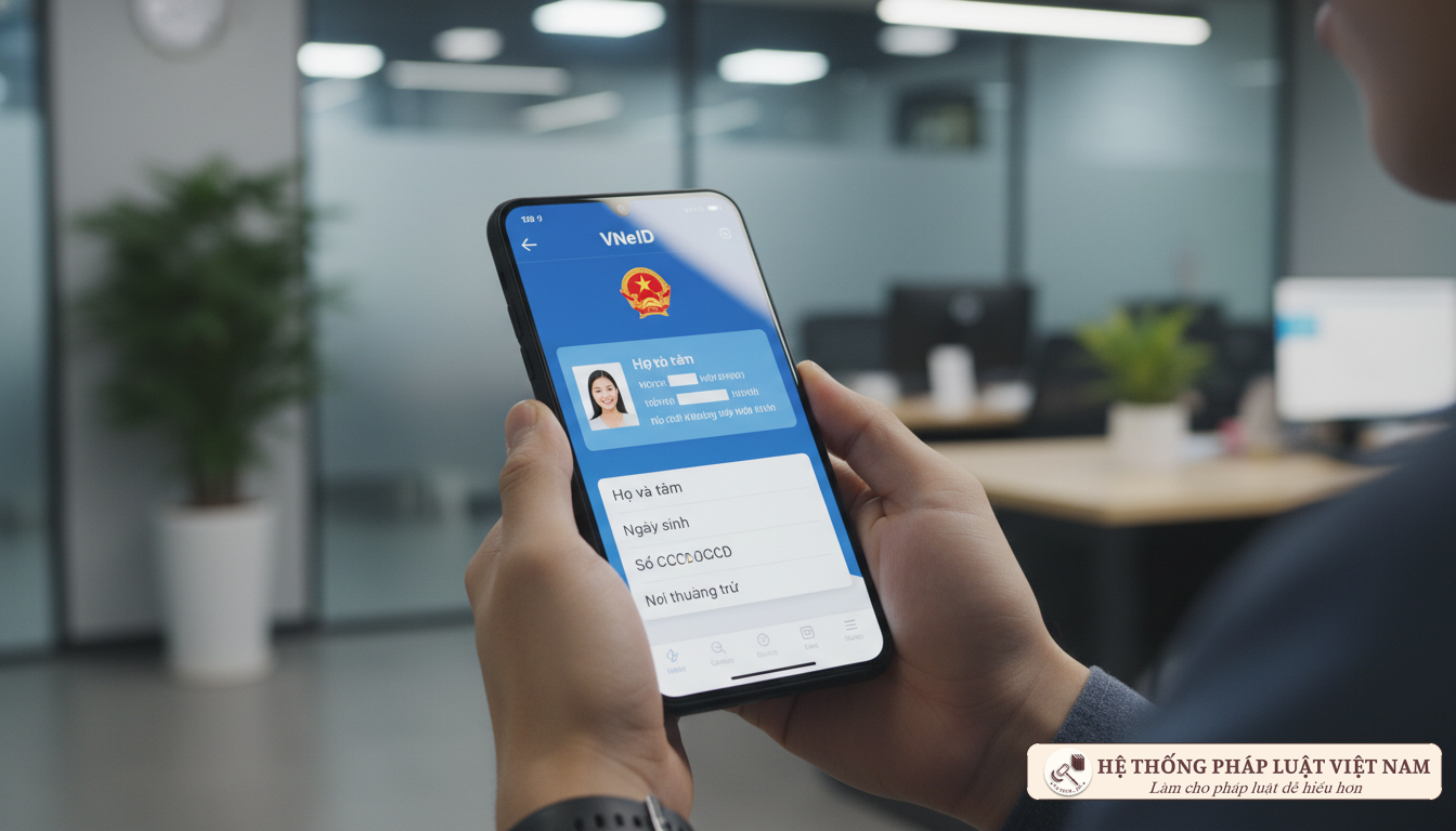 Sử dụng VNeID giải quyết thủ tục hành chính