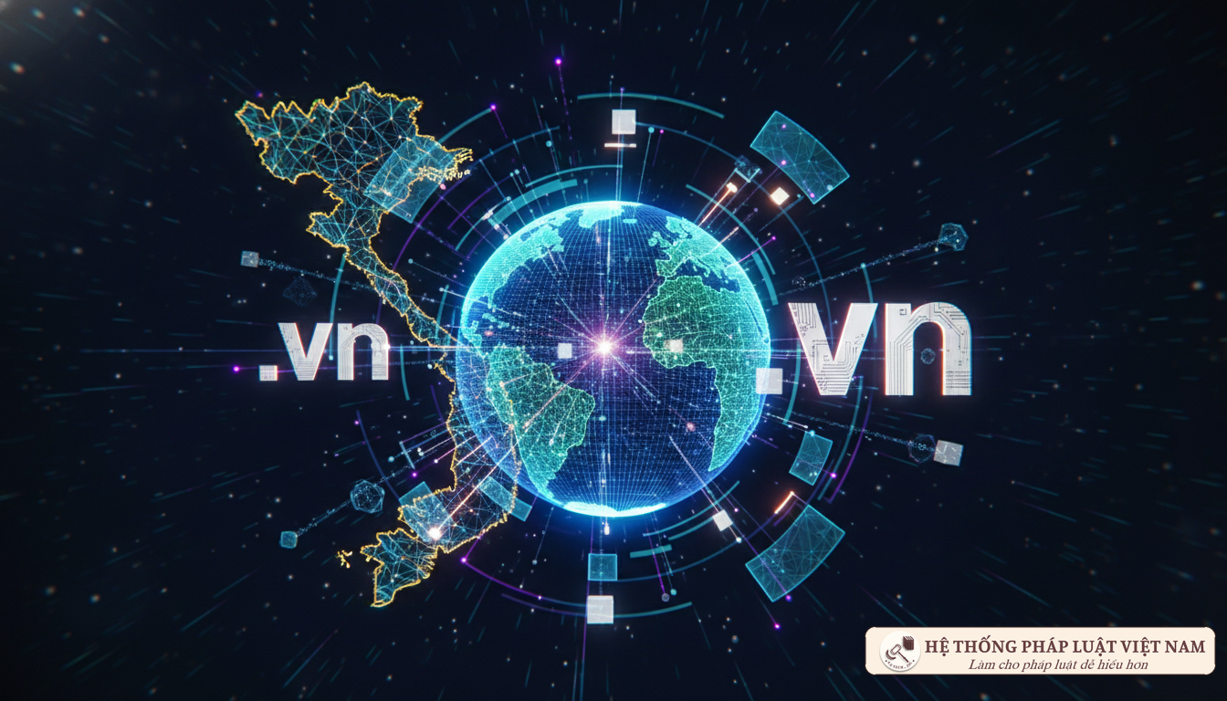 Minh họa kết nối số tên miền .vn
