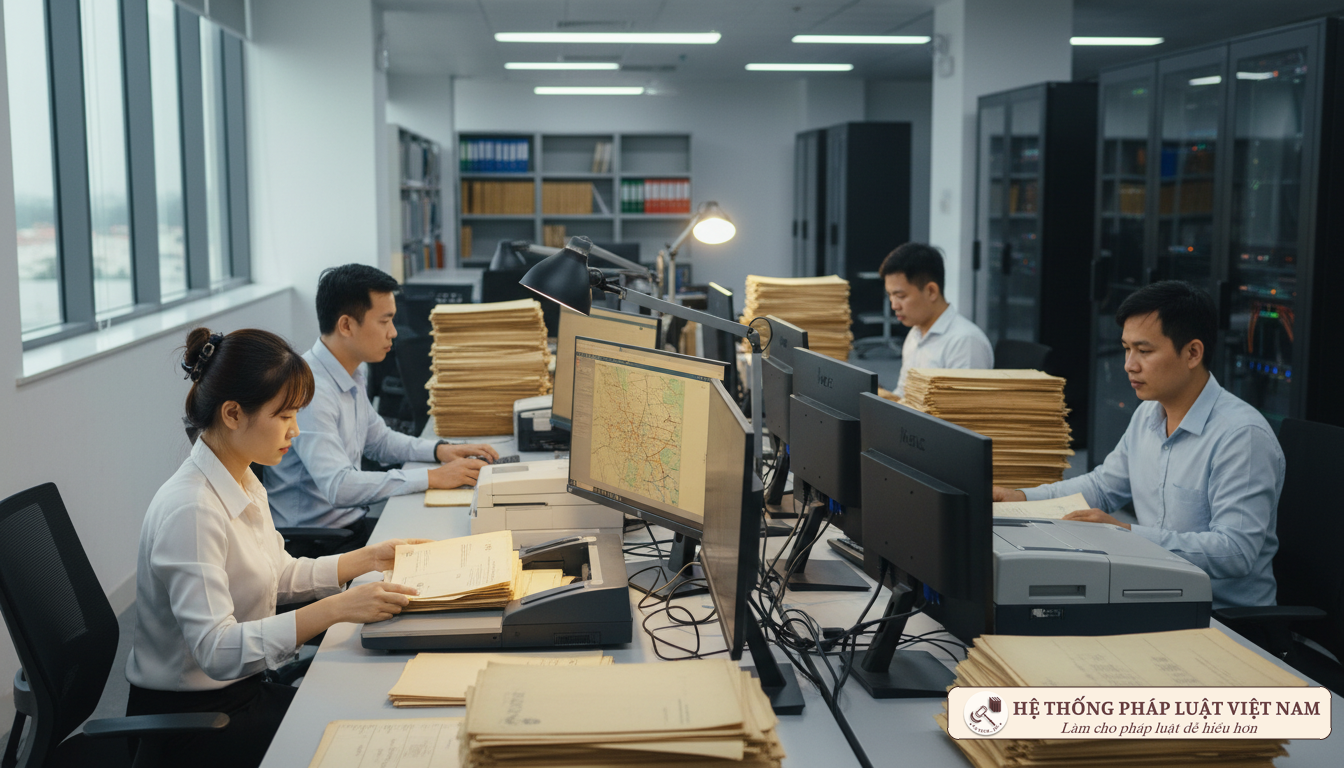 Cán bộ số hóa dữ liệu đăng ký kinh doanh