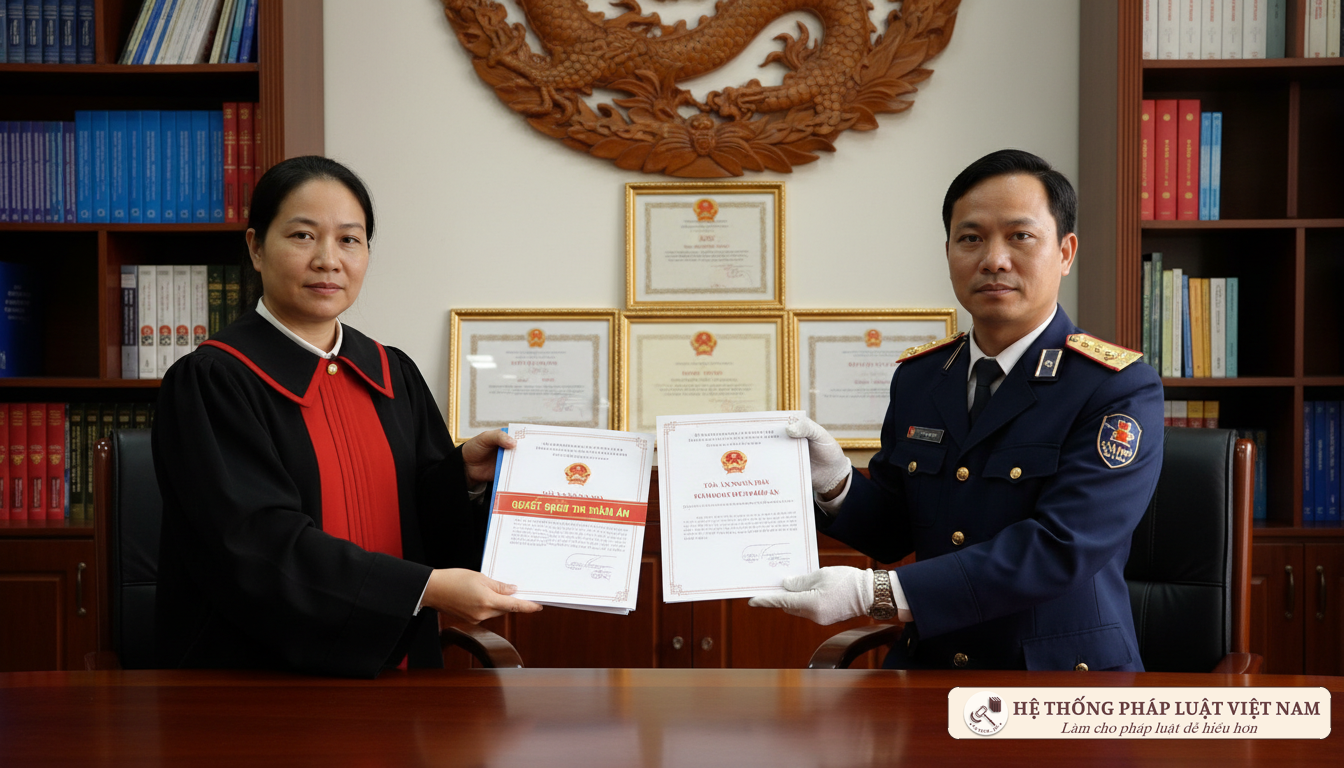 Bàn giao hồ sơ thi hành án