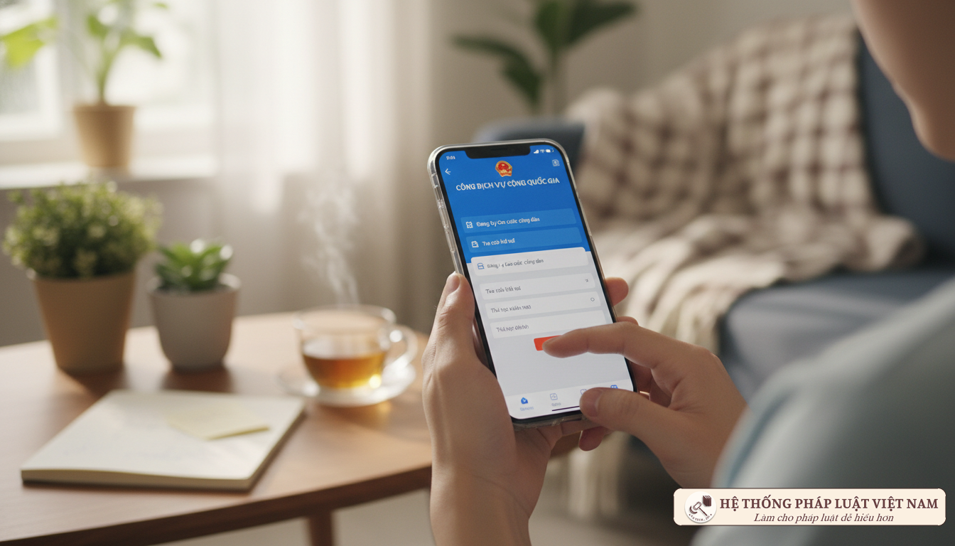 Đăng ký cấp lại thẻ Căn cước trực tuyến