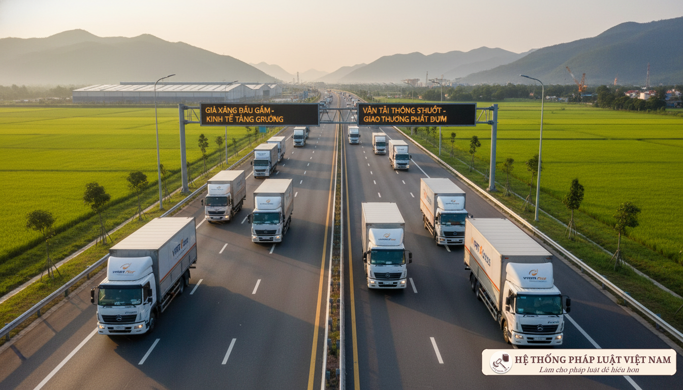 Vận tải logistics hưởng lợi từ giá xăng giảm