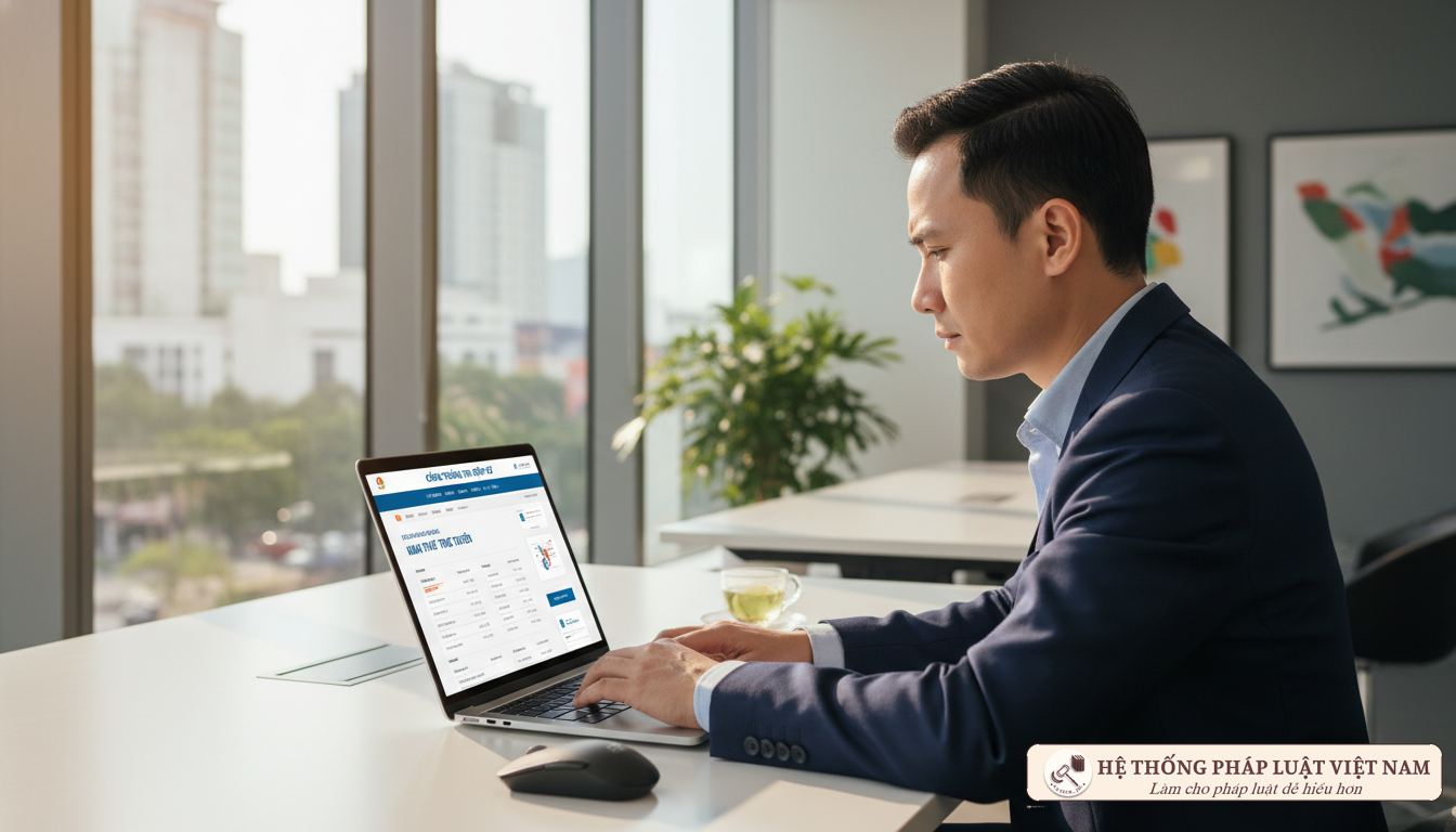 Người nộp thuế thực hiện thủ tục điện tử