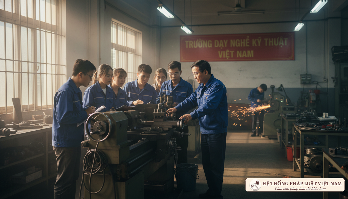 Nhà giáo giáo dục nghề nghiệp hướng dẫn thực hành