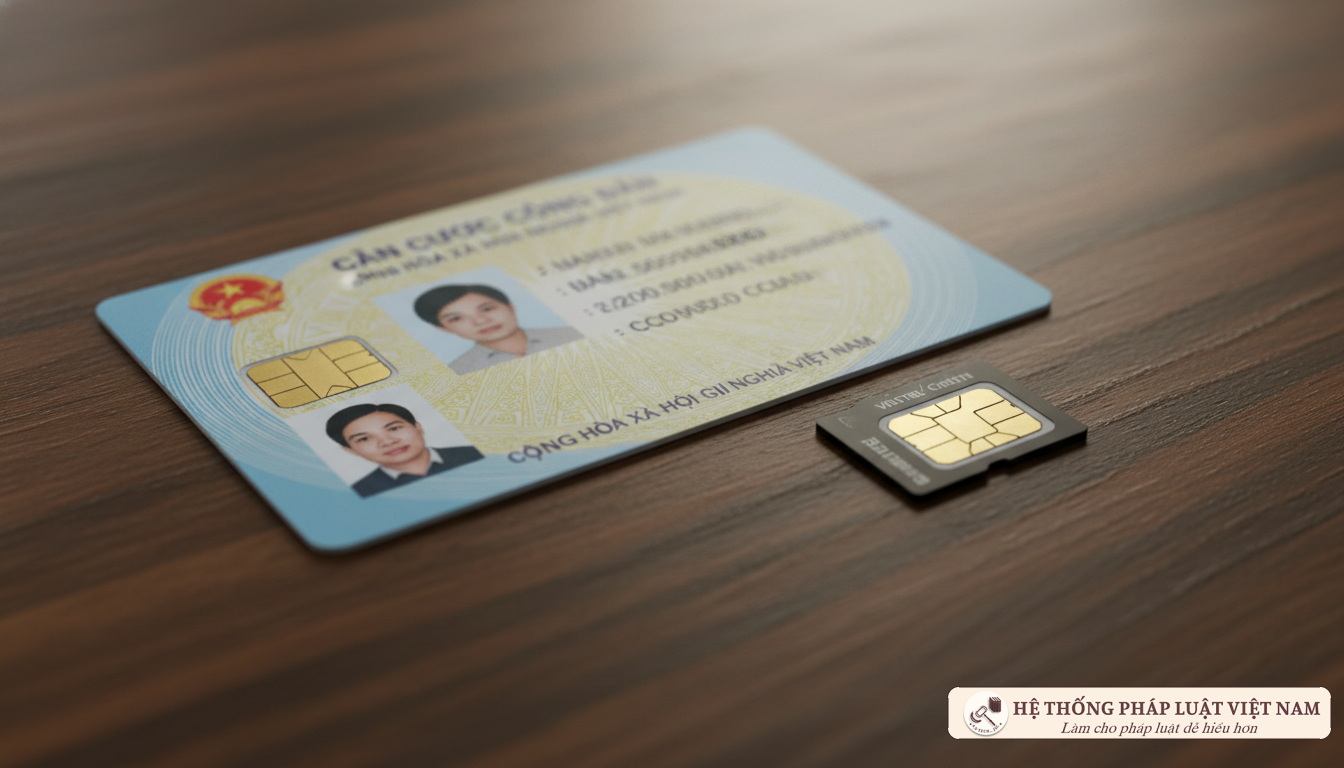 CCCD gắn chip và SIM điện thoại di động