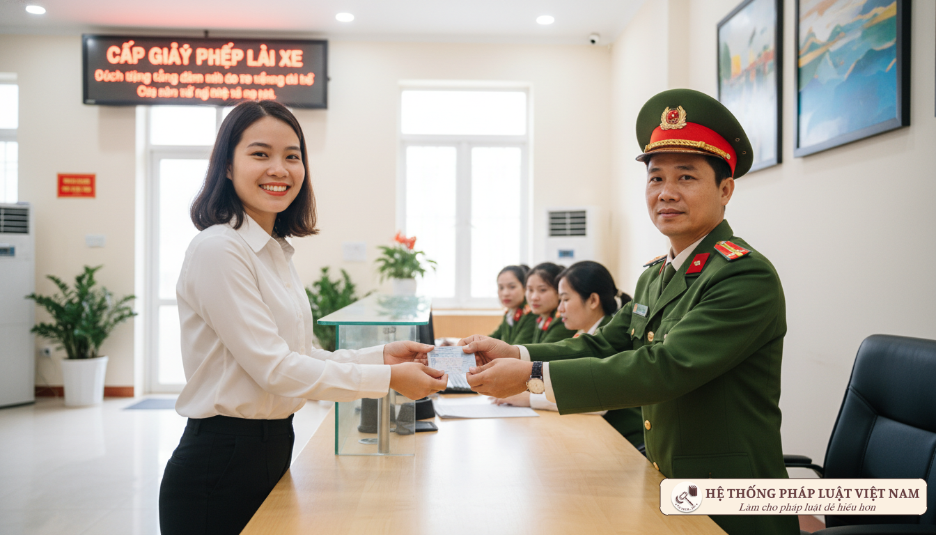 Cấp đổi bằng lái xe tại Công an xã