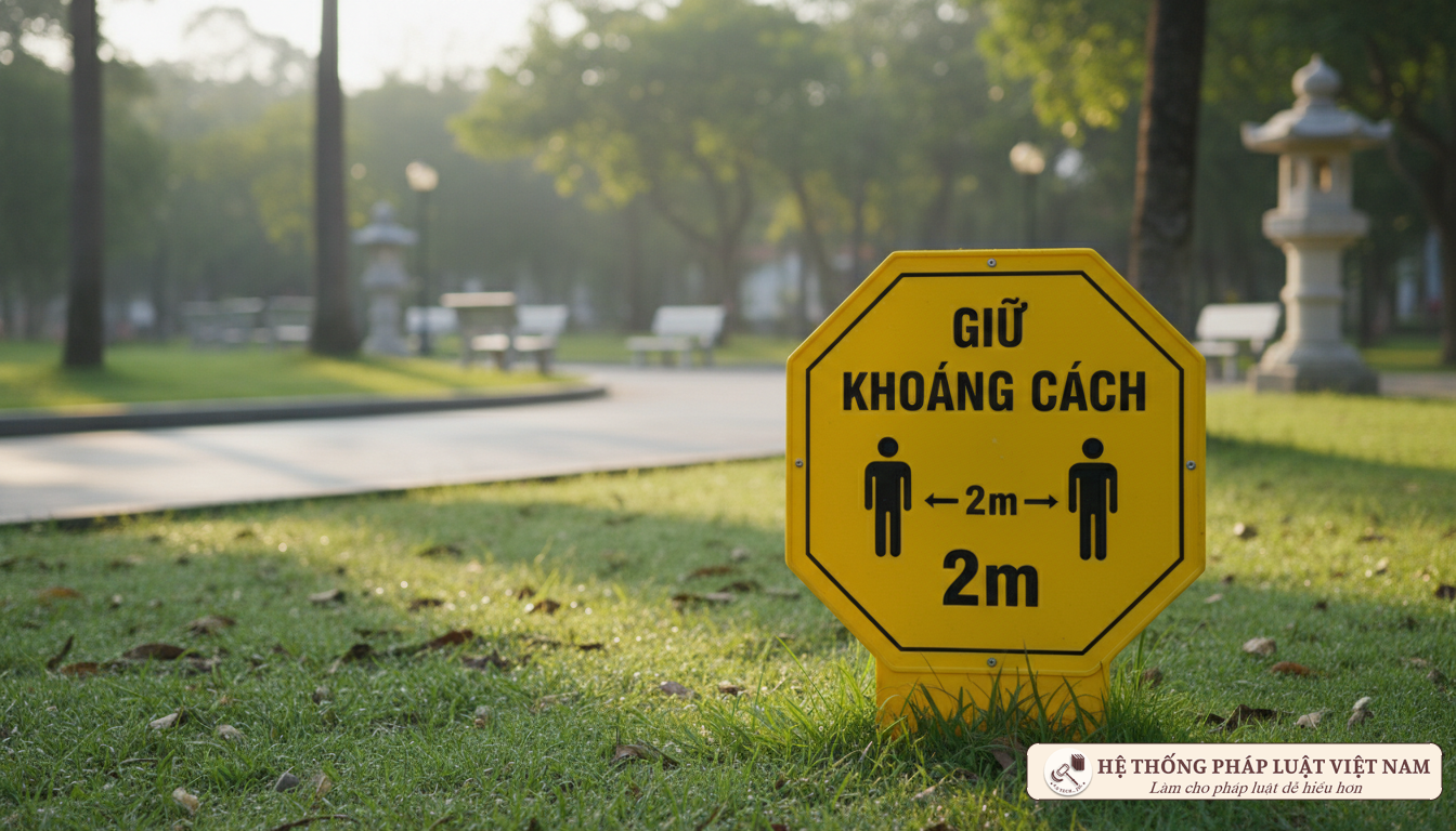 Biển báo giữ khoảng cách an toàn