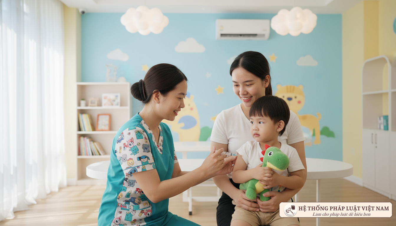 Trẻ em tiêm vaccine phòng COVID-19