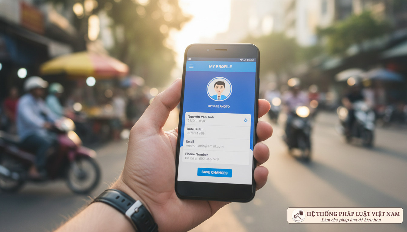 Cập nhật thông tin thuê bao qua ứng dụng di động