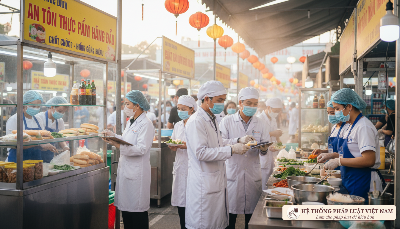 Kiểm tra an toàn thực phẩm tại lễ hội