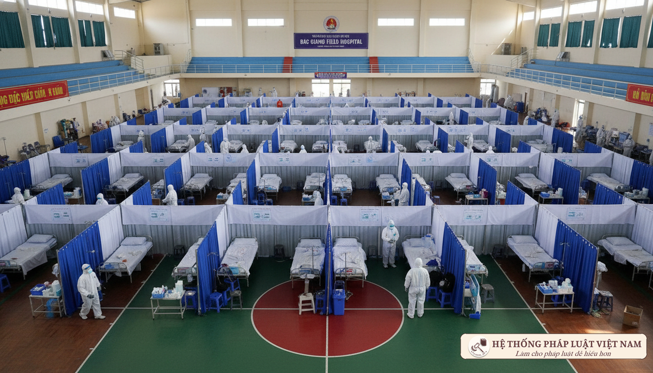 Bệnh viện dã chiến tại Bắc Giang tháng 6/2021