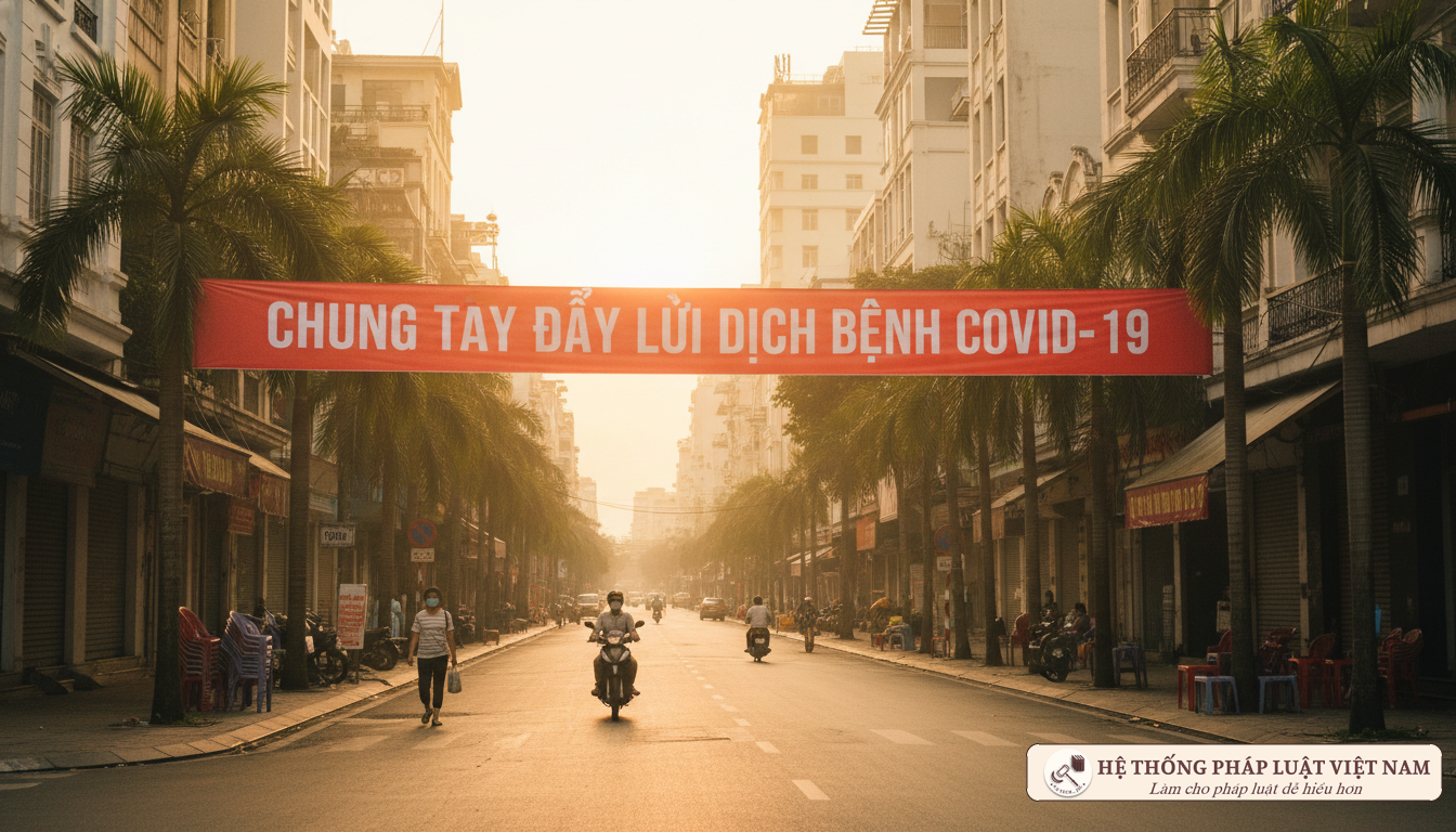 Đường phố vắng vẻ trong đợt dịch COVID-19 tháng 6/2021