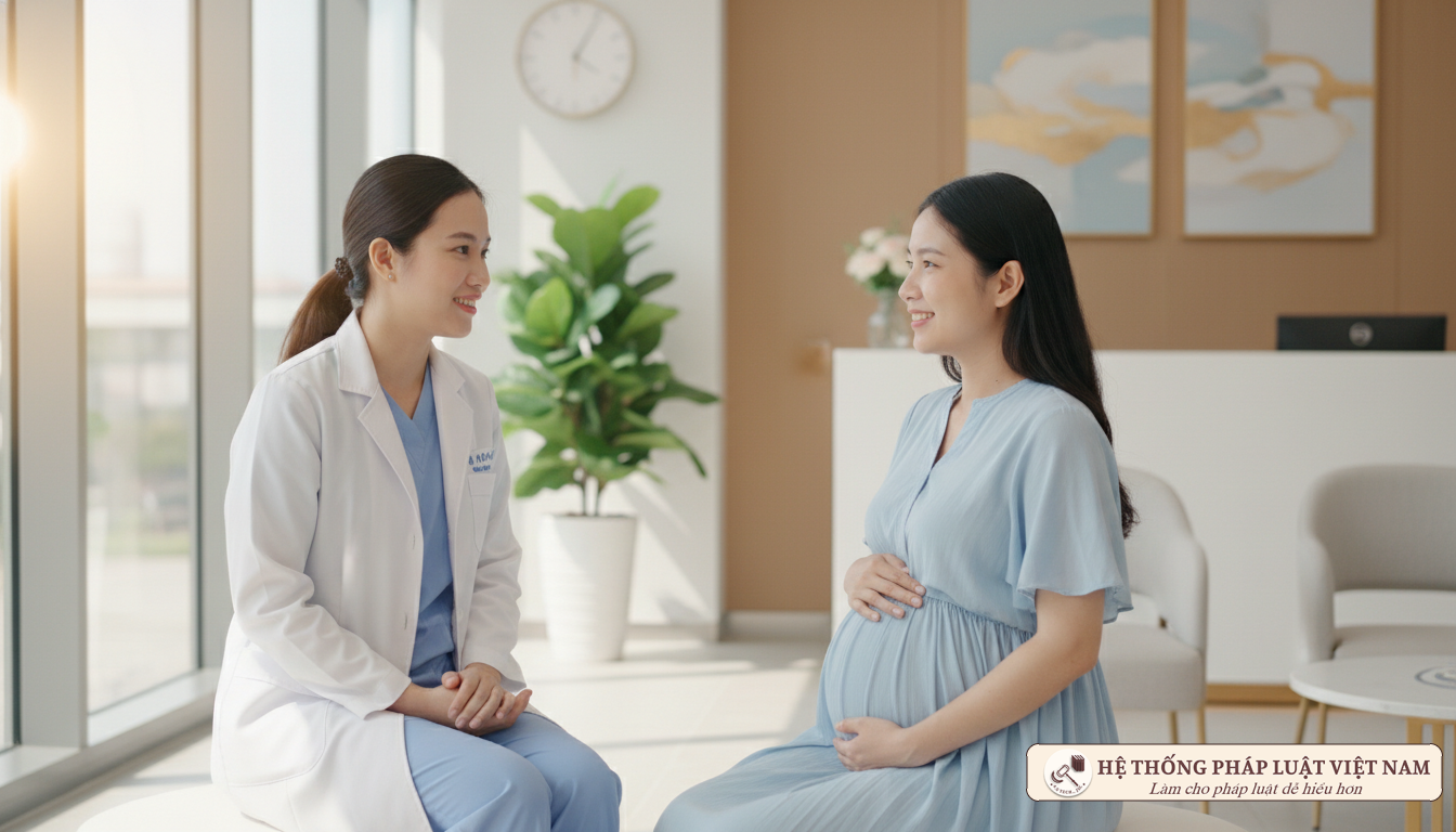 Bác sĩ tư vấn chế độ thai sản