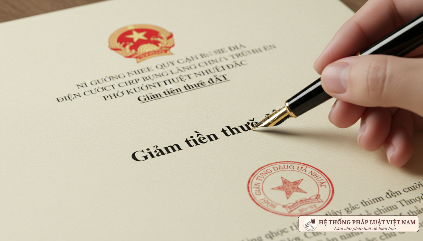 Thủ tục giảm tiền thuê đất 2025