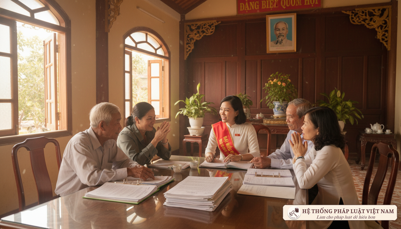 Đại biểu HĐND tiếp xúc cử tri