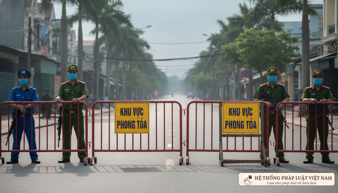 Khu vực phong tỏa COVID-19 Chốt kiểm soát dịch bệnh tại Việt Nam 2021