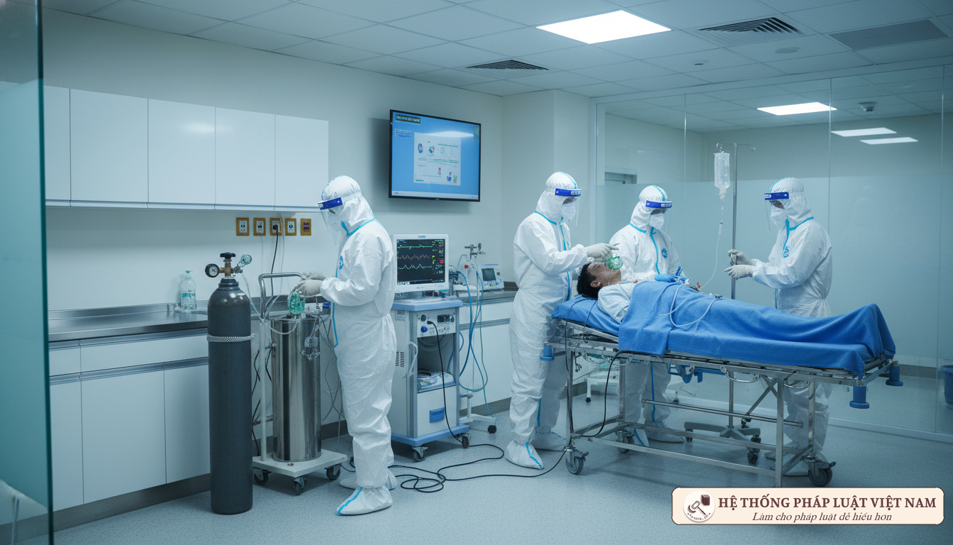 Buồng cấp cứu sàng lọc tại bệnh viện
