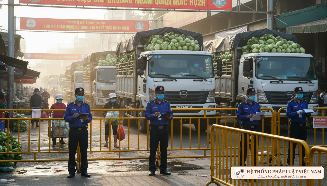 Hà Nội: Chợ đầu mối phía Nam chính thức &quot;mở cửa&quot; trở lại từ 20/8, siết chặt quy trình phòng dịch &quot;nội bất xuất ngoại bất nhập&quot;
