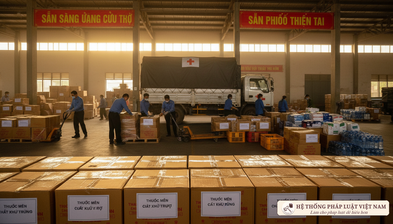 Vật tư y tế và thuốc dự phòng thiên tai