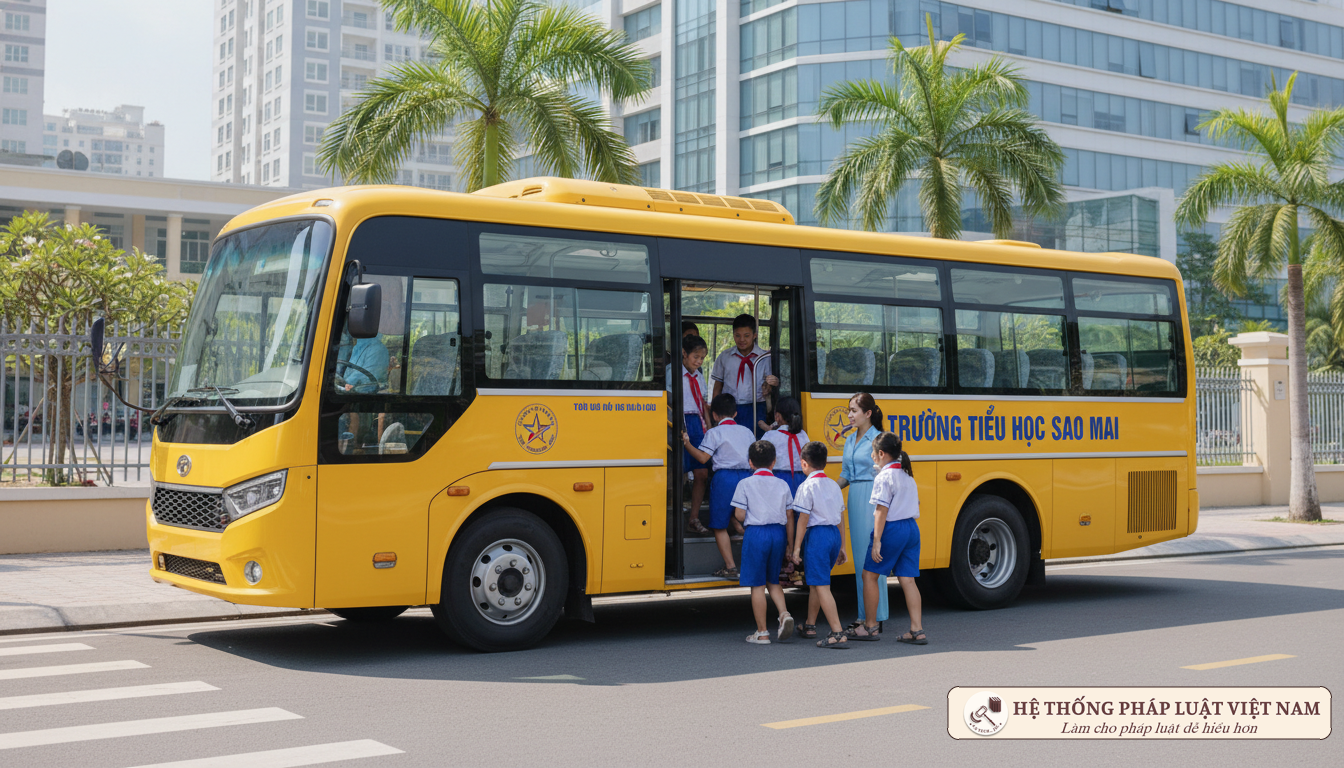 Xe đưa đón học sinh an toàn