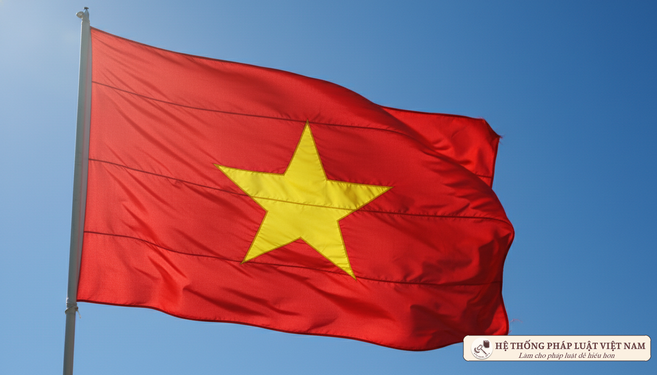 Lá cờ Tổ quốc Việt Nam tung bay