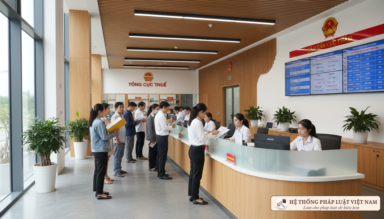 Người nộp thuế làm thủ tục tại cơ quan thuế