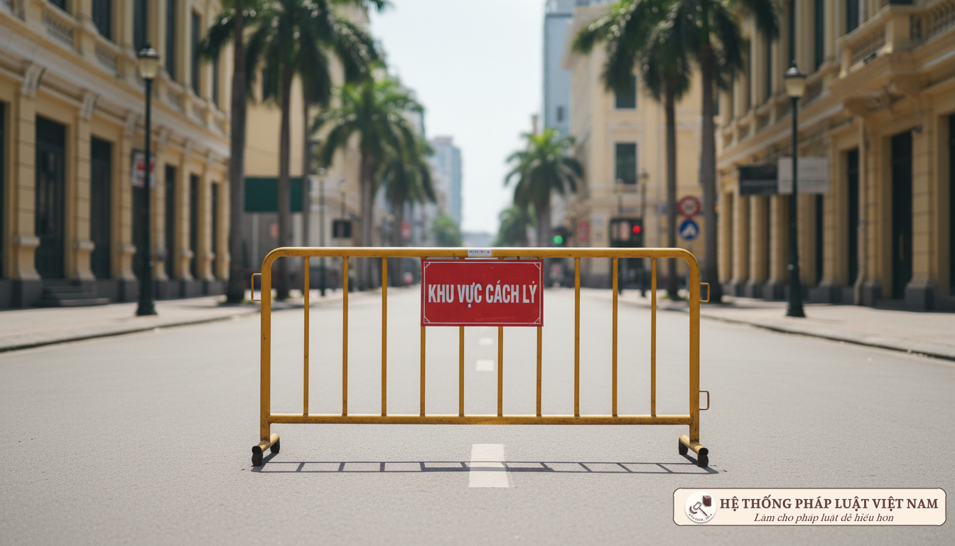 Đường phố giãn cách xã hội năm 2021