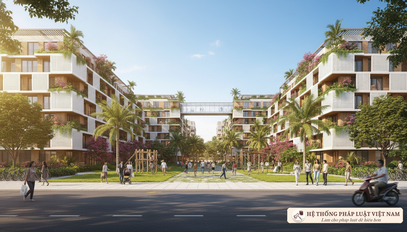 Phối cảnh dự án nhà ở xã hội hiện đại