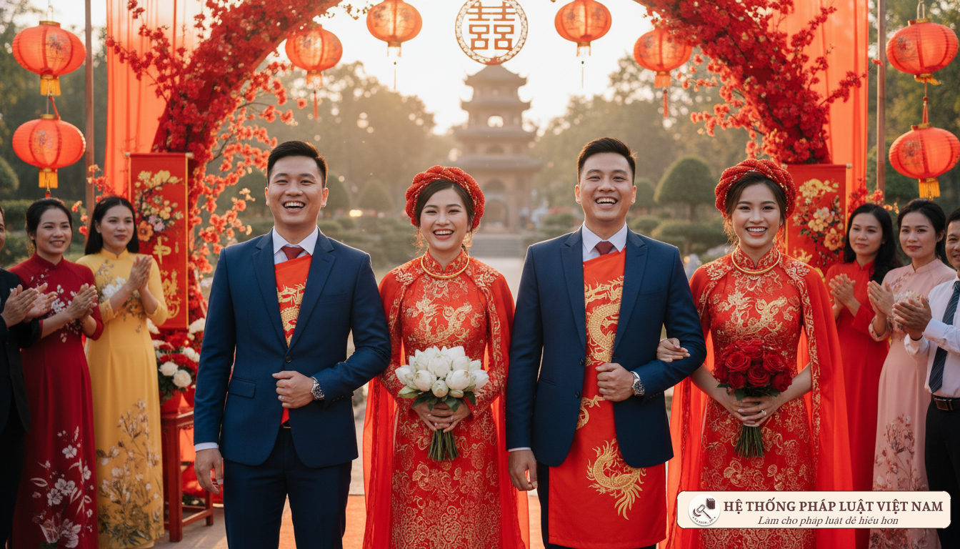 Hai anh em ruột cưới hai chị em ruột có được không?