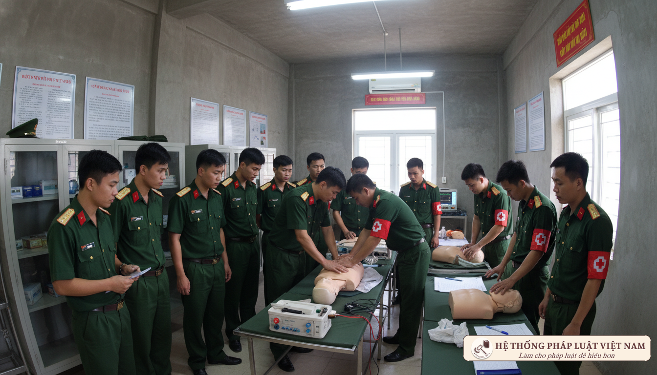 Đào tạo thực hành y tế quân đội