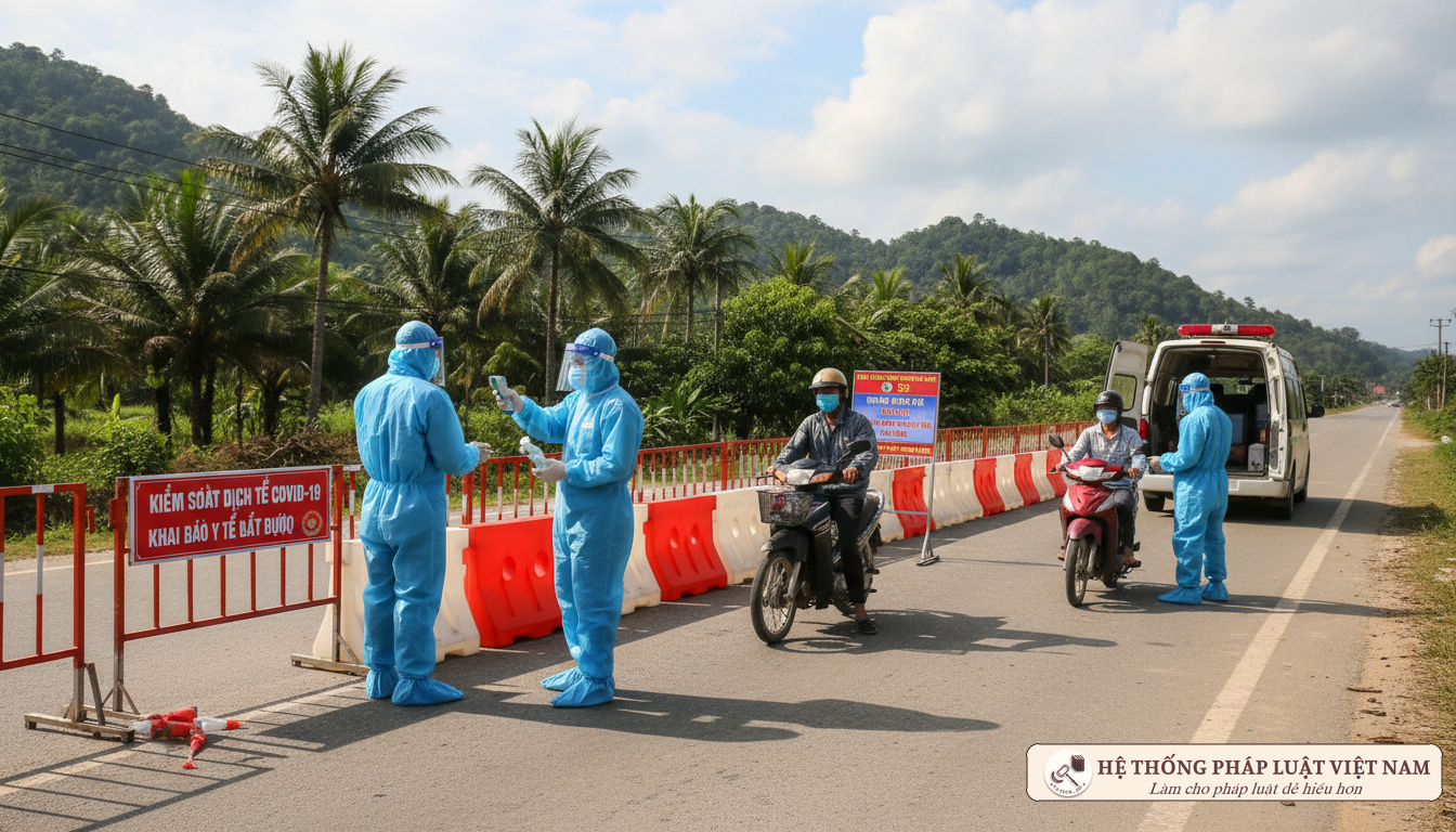 Chốt kiểm soát y tế trong tình trạng khẩn cấp