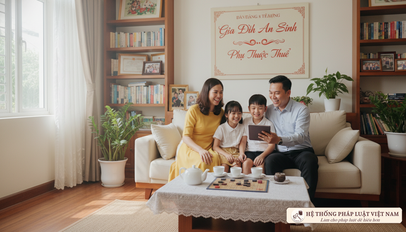 Gia đình Việt Nam hạnh phúc và người phụ thuộc trong thuế TNCN