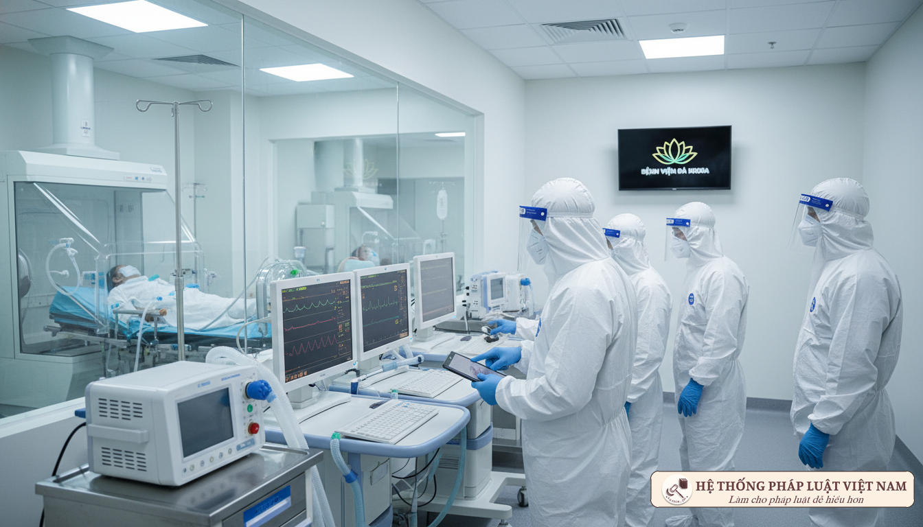 Khu vực điều trị cách ly đặc biệt tại bệnh viện