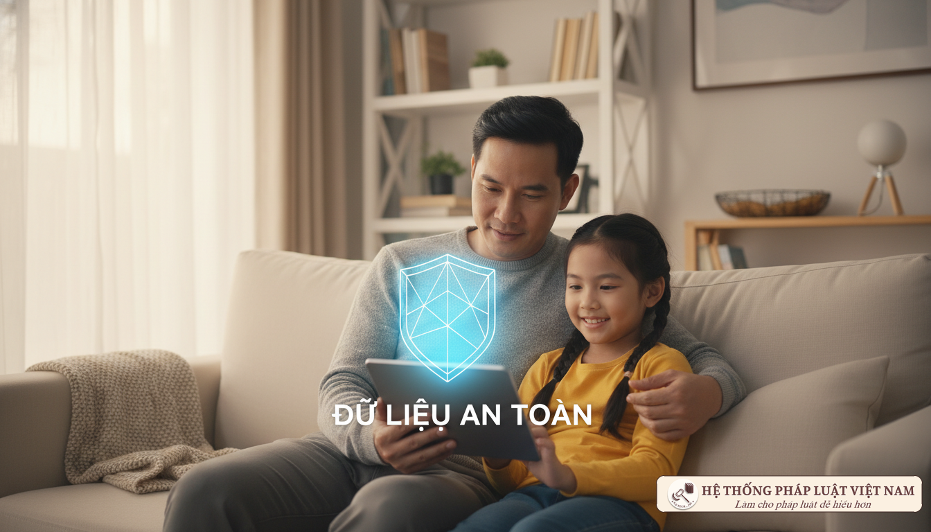 Bảo vệ dữ liệu trẻ em trên không gian mạng
