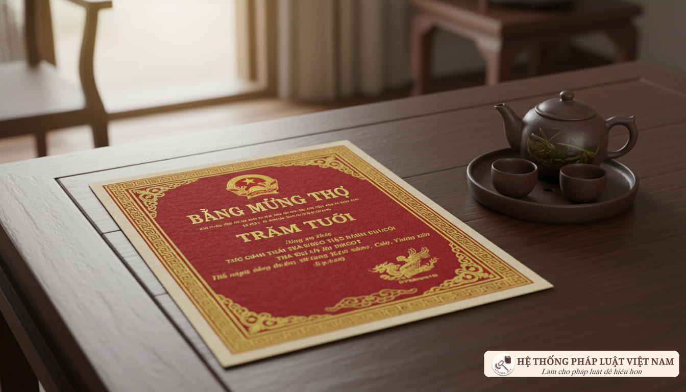 Bằng mừng thọ người cao tuổi