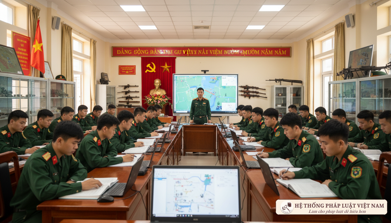 Đào tạo cán bộ quân sự cơ sở